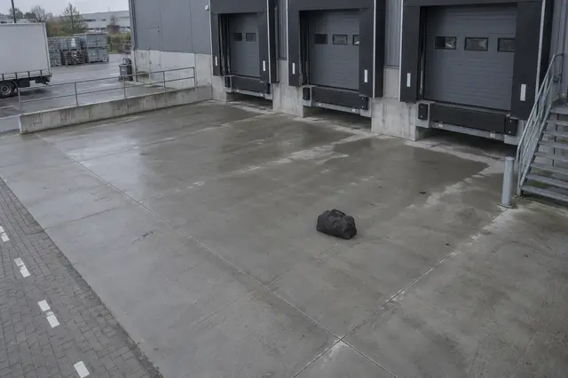 Loading bay security camera view