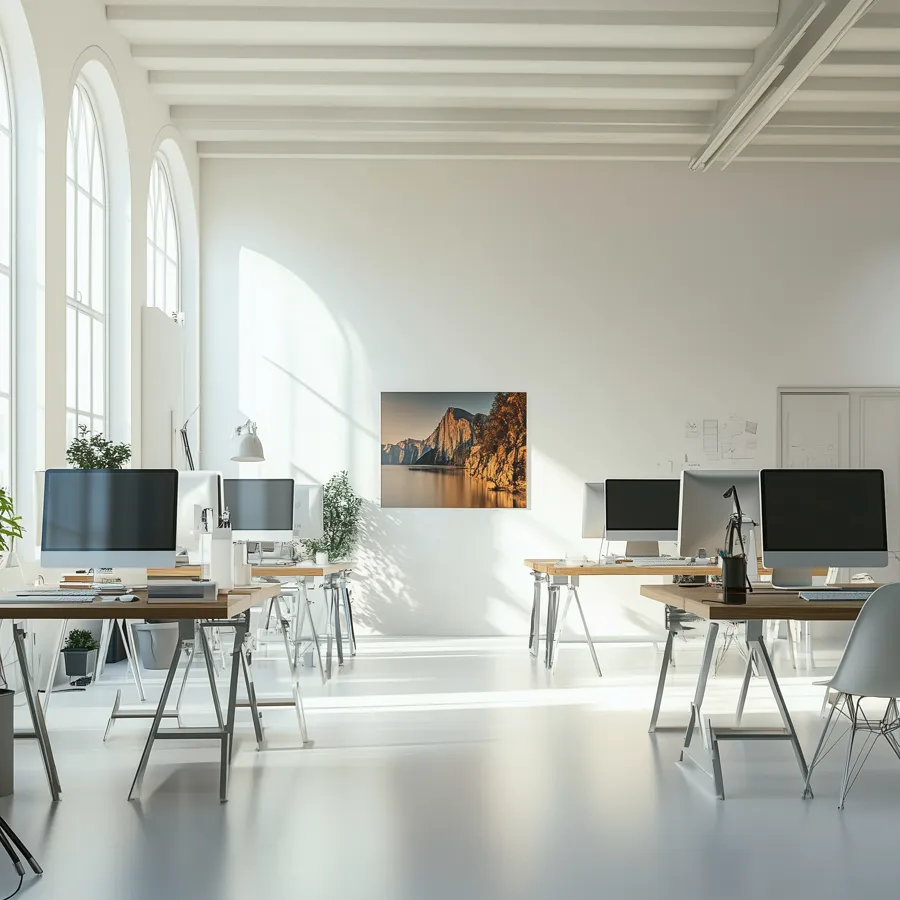 Yellow Orange Office